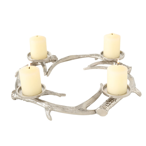 Alpen Home Armleuchter Geweih Kosa aus Metall | Wayfair.de